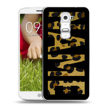 Пластиковый чехол на LG Optimus G2 mini с принтом NAME