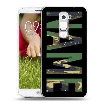 Пластиковый чехол на LG Optimus G2 mini с принтом NAME