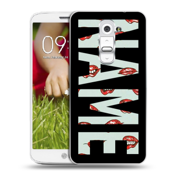 Пластиковый чехол на LG Optimus G2 mini с принтом NAME