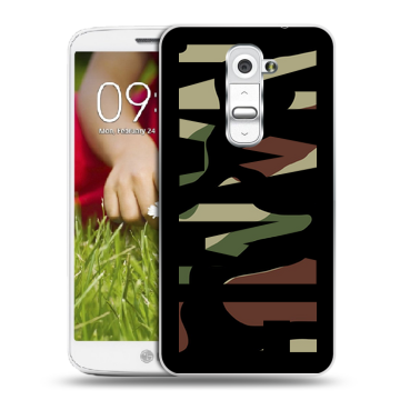 Пластиковый чехол на LG Optimus G2 mini с принтом NAME