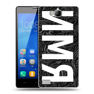 Пластиковый чехол на Huawei Honor 3c с принтом ИМЯ