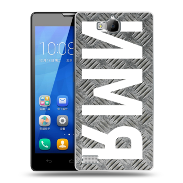 Пластиковый чехол на Huawei Honor 3c с принтом ИМЯ
