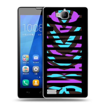 Пластиковый чехол на Huawei Honor 3c с принтом ФАМИЛИЯ