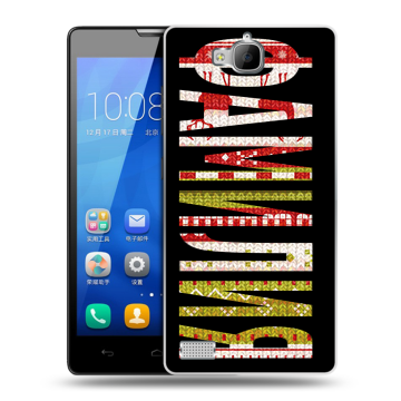 Пластиковый чехол на Huawei Honor 3c с принтом ФАМИЛИЯ
