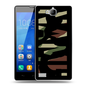 Пластиковый чехол на Huawei Honor 3c с принтом NAME