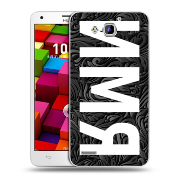 Пластиковый чехол на Huawei Honor 3x с принтом ИМЯ