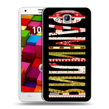 Пластиковый чехол на Huawei Honor 3x с принтом ФАМИЛИЯ