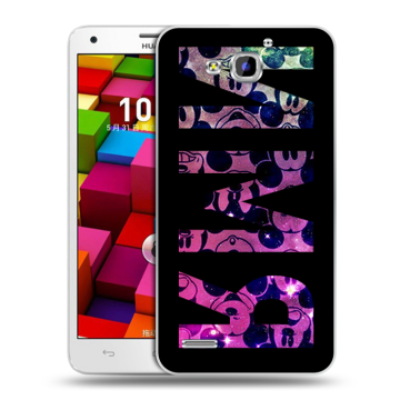 Пластиковый чехол на Huawei Honor 3x с принтом ИМЯ