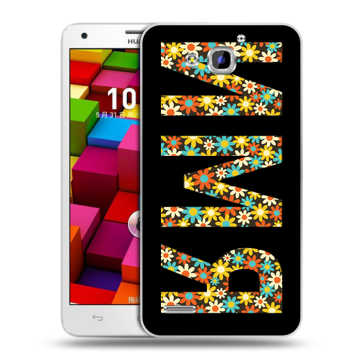 Пластиковый чехол на Huawei Honor 3x с принтом ИМЯ