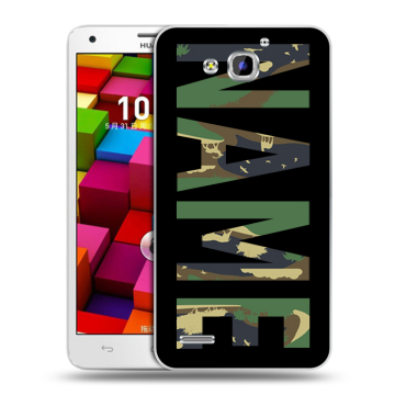 Пластиковый чехол на Huawei Honor 3x с принтом NAME