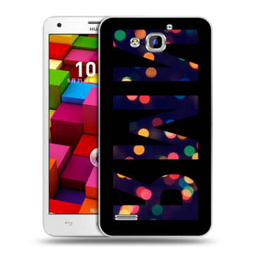 Пластиковый чехол на Huawei Honor 3x с принтом ИМЯ