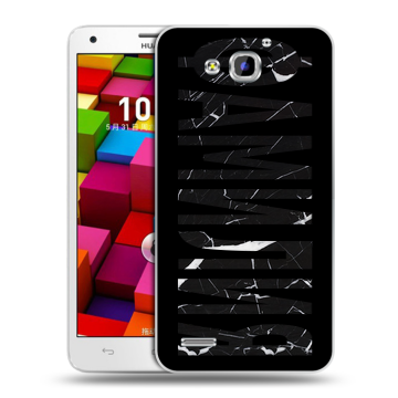 Пластиковый чехол на Huawei Honor 3x с принтом ФАМИЛИЯ