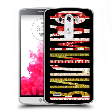 Силиконовый чехол на LG G3 (Dual-LTE) с принтом ФАМИЛИЯ