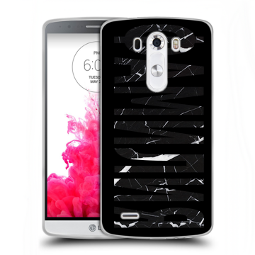 Силиконовый чехол на LG G3 (Dual-LTE) с принтом ФАМИЛИЯ