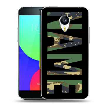 Силиконовый чехол на Meizu MX4 с принтом NAME