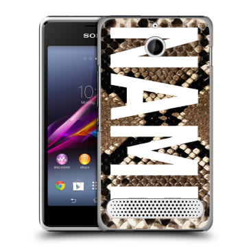 Пластиковый чехол на Sony Xperia E1 с принтом NAME