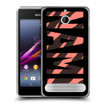 Пластиковый чехол на Sony Xperia E1 с принтом NAME
