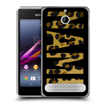 Пластиковый чехол на Sony Xperia E1 с принтом NAME