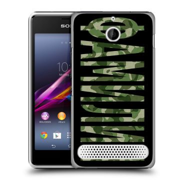 Пластиковый чехол на Sony Xperia E1 с принтом ФАМИЛИЯ