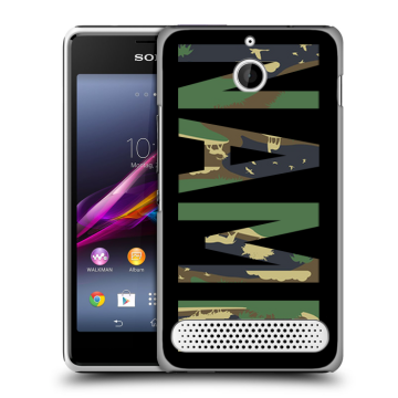 Пластиковый чехол на Sony Xperia E1 с принтом NAME