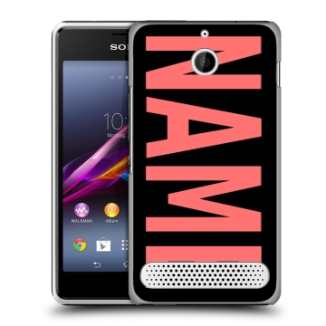 Пластиковый чехол на Sony Xperia E1 с принтом NAME