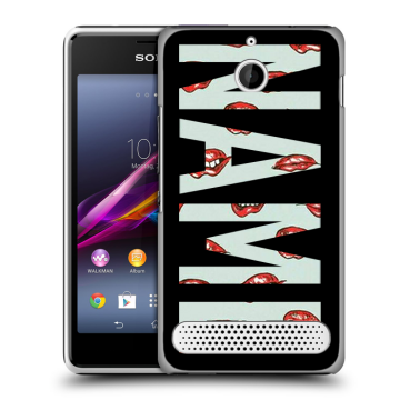 Пластиковый чехол на Sony Xperia E1 с принтом NAME