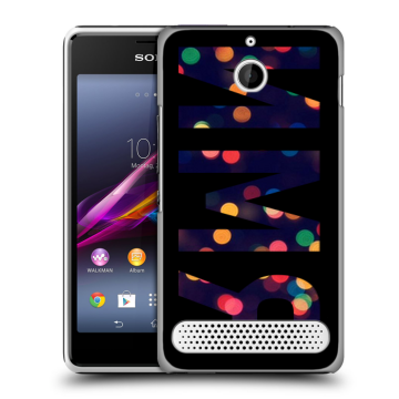 Пластиковый чехол на Sony Xperia E1 с принтом ИМЯ