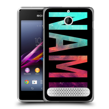 Пластиковый чехол на Sony Xperia E1 с принтом NAME