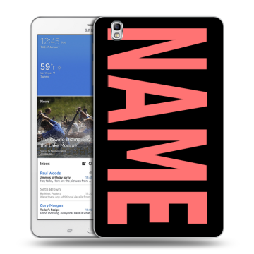 Силиконовый чехол на Samsung Galaxy Tab Pro 8.4 с принтом NAME