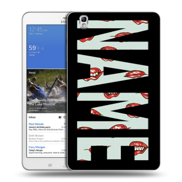 Силиконовый чехол на Samsung Galaxy Tab Pro 8.4 с принтом NAME