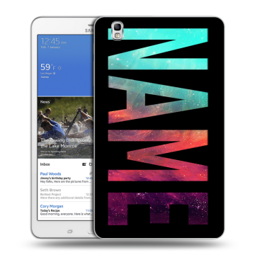 Силиконовый чехол на Samsung Galaxy Tab Pro 8.4 с принтом NAME