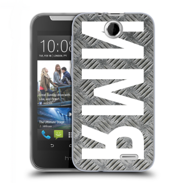 Силиконовый чехол на HTC Desire 310 с принтом ИМЯ