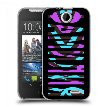 Силиконовый чехол на HTC Desire 310 с принтом ФАМИЛИЯ