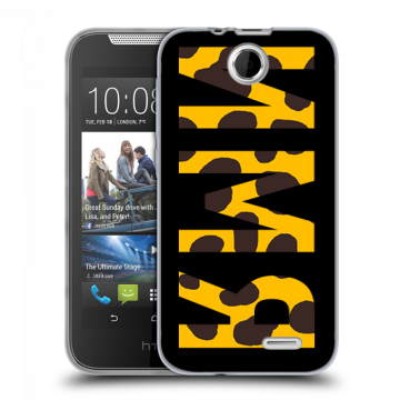 Силиконовый чехол на HTC Desire 310 с принтом ИМЯ