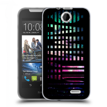 Силиконовый чехол на HTC Desire 310 с принтом ФАМИЛИЯ