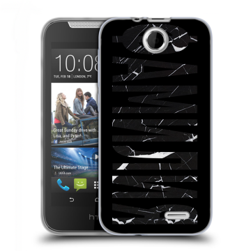 Силиконовый чехол на HTC Desire 310 с принтом ФАМИЛИЯ
