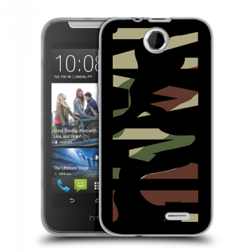 Силиконовый чехол на HTC Desire 310 с принтом NAME