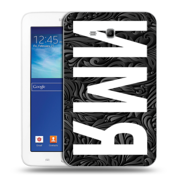 Силиконовый чехол на Samsung Galaxy Tab 3 Lite с принтом ИМЯ