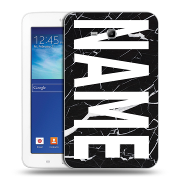 Силиконовый чехол на Samsung Galaxy Tab 3 Lite с принтом NAME