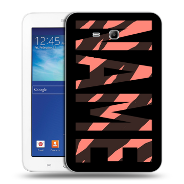 Силиконовый чехол на Samsung Galaxy Tab 3 Lite с принтом NAME
