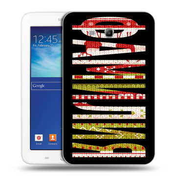 Силиконовый чехол на Samsung Galaxy Tab 3 Lite с принтом ФАМИЛИЯ