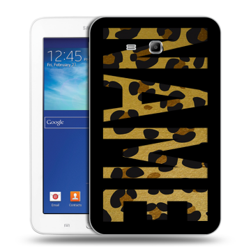 Силиконовый чехол на Samsung Galaxy Tab 3 Lite с принтом NAME