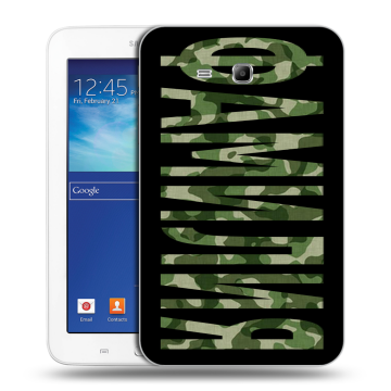 Силиконовый чехол на Samsung Galaxy Tab 3 Lite с принтом ФАМИЛИЯ