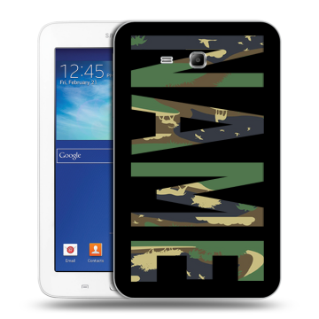 Силиконовый чехол на Samsung Galaxy Tab 3 Lite с принтом NAME