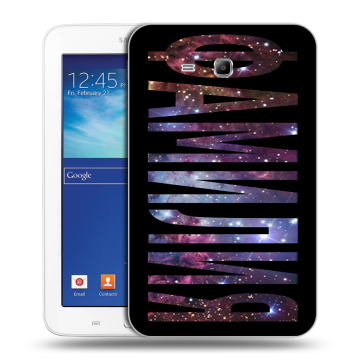 Силиконовый чехол на Samsung Galaxy Tab 3 Lite с принтом ФАМИЛИЯ