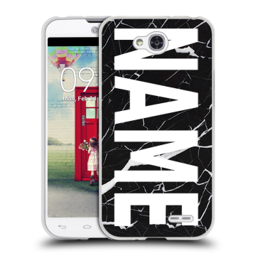 Пластиковый чехол на LG L90 с принтом NAME
