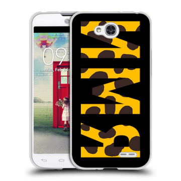 Пластиковый чехол на LG L90 с принтом ИМЯ