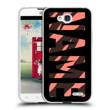 Пластиковый чехол на LG L90 с принтом NAME