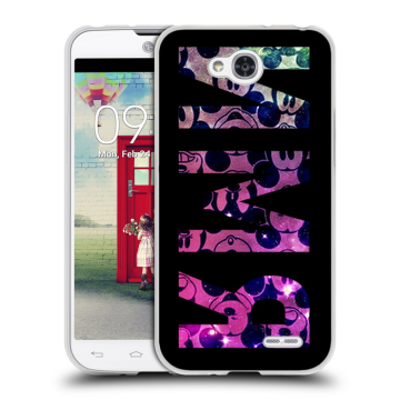 Пластиковый чехол на LG L90 с принтом ИМЯ