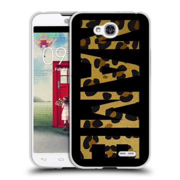 Пластиковый чехол на LG L90 с принтом NAME